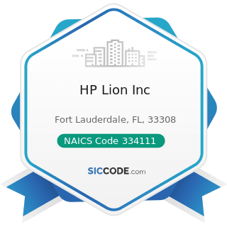 HP Lion Inc - NAICS Code 334111 - Electronic Computer Manufacturing