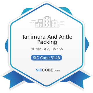 Tanimura And Antle Packing - SIC Code 5148 - Fresh Fruits and Vegetables