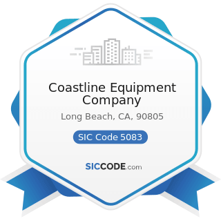 Coastline Equipment Company - SIC Code 5083 - Farm and Garden Machinery and Equipment