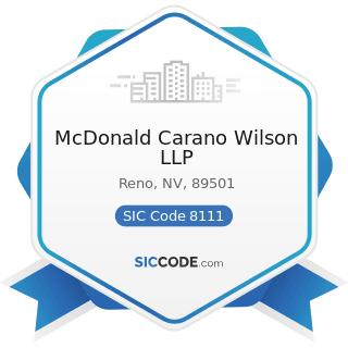McDonald Carano Wilson LLP - SIC Code 8111 - Legal Services
