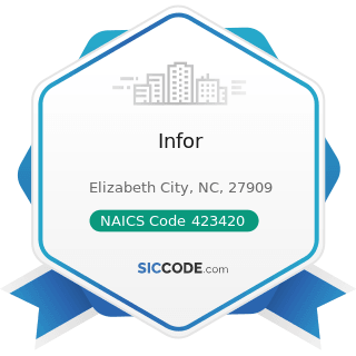 Infor - NAICS Code 423420 - Office Equipment Merchant Wholesalers