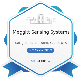 Meggitt Sensing Systems - SIC Code 3812 - Search, Detection, Navigation, Guidance, Aeronautical,...