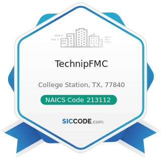 TechnipFMC - NAICS Code 213112 - Support Activities for Oil and Gas Operations