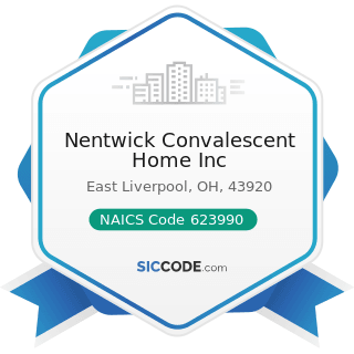Nentwick Convalescent Home Inc - NAICS Code 623990 - Other Residential Care Facilities