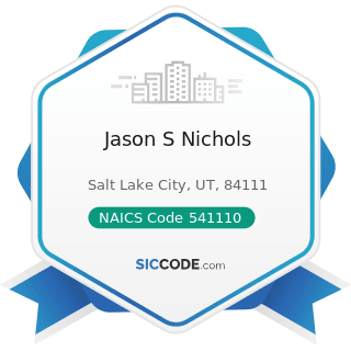 Jason S Nichols - NAICS Code 541110 - Offices of Lawyers