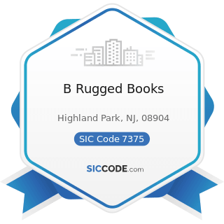 B Rugged Books - SIC Code 7375 - Information Retrieval Services