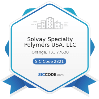 Solvay Specialty Polymers USA, LLC - SIC Code 2821 - Plastics Materials, Synthetic Resins, and...