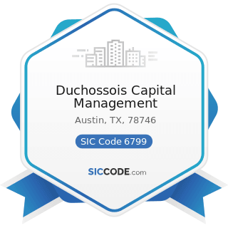 Duchossois Capital Management - SIC Code 6799 - Investors, Not Elsewhere Classified
