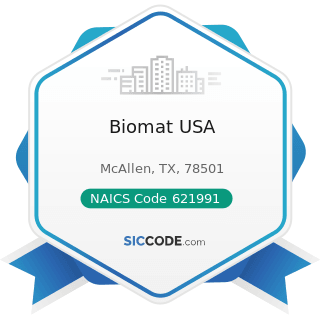 Biomat USA - NAICS Code 621991 - Blood and Organ Banks