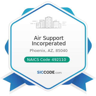 Air Support Incorperated - NAICS Code 492110 - Couriers and Express Delivery Services
