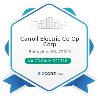 Carroll Electric Co Op Corp - NAICS Code 221118 - Other Electric Power Generation
