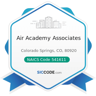 Air Academy Associates - NAICS Code 541611 - Administrative Management and General Management...