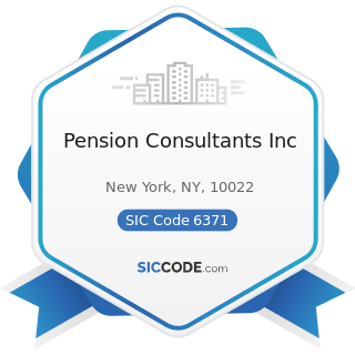 Pension Consultants Inc - SIC Code 6371 - Pension, Health, and Welfare Funds