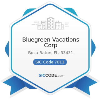 Bluegreen Vacations Corp - SIC Code 7011 - Hotels and Motels