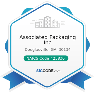 Associated Packaging Inc - NAICS Code 423830 - Industrial Machinery and Equipment Merchant...