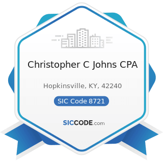Christopher C Johns CPA - SIC Code 8721 - Accounting, Auditing, and Bookkeeping Services