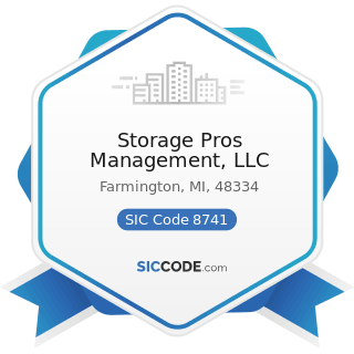 Storage Pros Management, LLC - SIC Code 8741 - Management Services