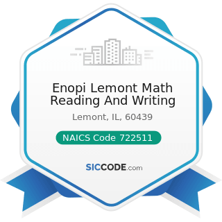 Enopi Lemont Math Reading And Writing - NAICS Code 722511 - Full-Service Restaurants