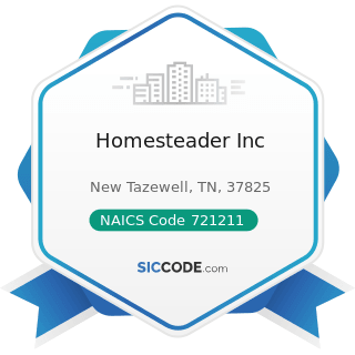 Homesteader Inc - NAICS Code 721211 - RV (Recreational Vehicle) Parks and Campgrounds