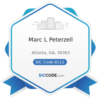 Marc L Peterzell - SIC Code 8111 - Legal Services