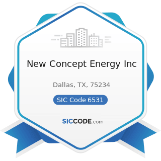 New Concept Energy Inc - SIC Code 6531 - Real Estate Agents and Managers