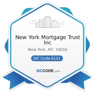 New York Mortgage Trust Inc - SIC Code 6141 - Personal Credit Institutions