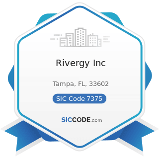 Rivergy Inc - SIC Code 7375 - Information Retrieval Services