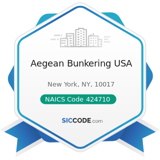 Aegean Bunkering USA - NAICS Code 424710 - Petroleum Bulk Stations and Terminals