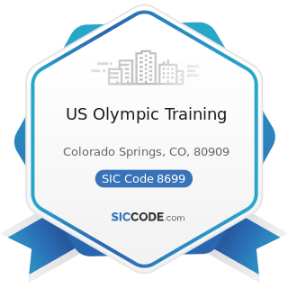 US Olympic Training - SIC Code 8699 - Membership Organizations, Not Elsewhere Classified