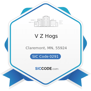 V Z Hogs - SIC Code 0291 - General Farms, Primarily Livestock