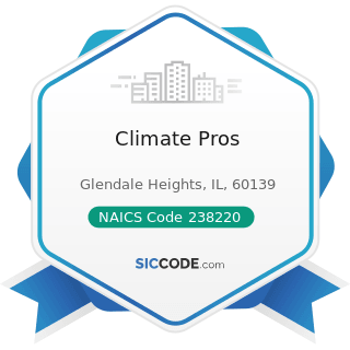 Climate Pros - NAICS Code 238220 - Plumbing, Heating, and Air-Conditioning Contractors