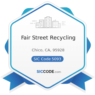Fair Street Recycling - SIC Code 5093 - Scrap and Waste Materials
