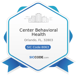 Center Behavioral Health - SIC Code 8063 - Psychiatric Hospitals