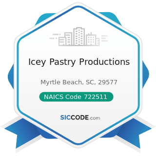 Icey Pastry Productions - NAICS Code 722511 - Full-Service Restaurants
