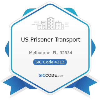 US Prisoner Transport - SIC Code 4213 - Trucking, except Local