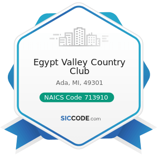 Egypt Valley Country Club - NAICS Code 713910 - Golf Courses and Country Clubs
