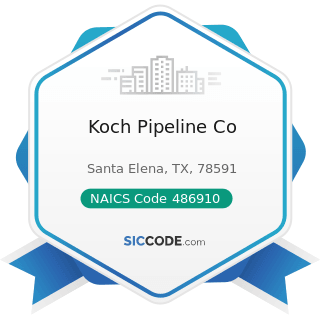Koch Pipeline Co - NAICS Code 486910 - Pipeline Transportation of Refined Petroleum Products