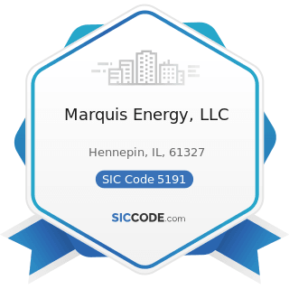 Marquis Energy, LLC - SIC Code 5191 - Farm Supplies