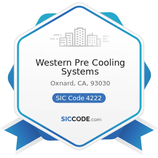 Western Pre Cooling Systems - SIC Code 4222 - Refrigerated Warehousing and Storage