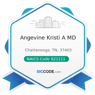 Angevine Kristi A MD - NAICS Code 621111 - Offices of Physicians (except Mental Health...