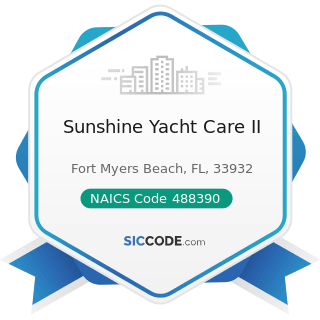 Sunshine Yacht Care II - NAICS Code 488390 - Other Support Activities for Water Transportation