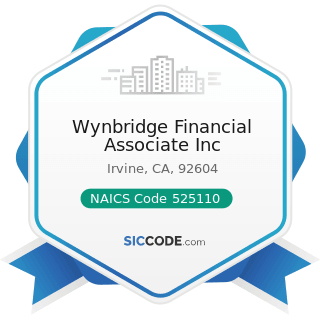 Wynbridge Financial Associate Inc - NAICS Code 525110 - Pension Funds