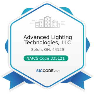 Advanced Lighting Technologies, LLC - NAICS Code 335121 - Residential Electric Lighting Fixture...