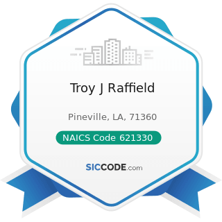 Troy J Raffield - NAICS Code 621330 - Offices of Mental Health Practitioners (except Physicians)