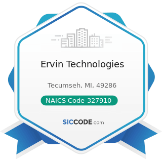 Ervin Technologies - NAICS Code 327910 - Abrasive Product Manufacturing