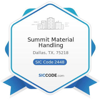 Summit Material Handling - SIC Code 2448 - Wood Pallets and Skids