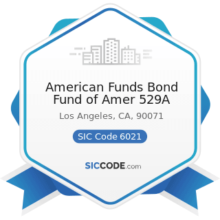 American Funds Bond Fund of Amer 529A - SIC Code 6021 - National Commercial Banks