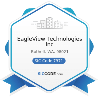EagleView Technologies Inc - SIC Code 7371 - Computer Programming Services