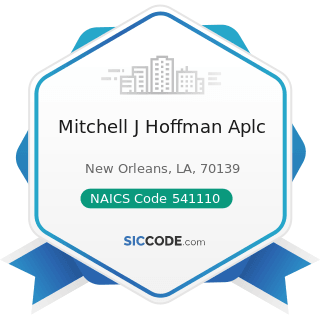 Mitchell J Hoffman Aplc - NAICS Code 541110 - Offices of Lawyers