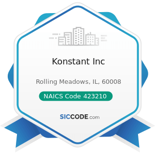 Konstant Inc - NAICS Code 423210 - Furniture Merchant Wholesalers